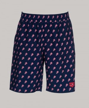 Pánské Kraťasy Arena Official Usa Swimming National Team Flag Print Bermuda Short Viacfarebný | 2053-CYJEZ
