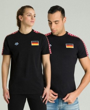 Pánské Kraťasy Arena Team Nations T-shirt Černé | 9510-YFTRI