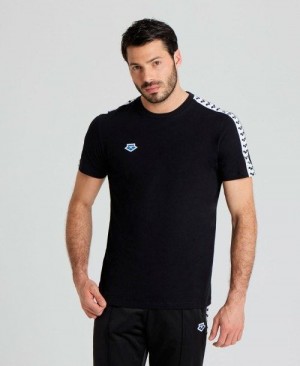 Pánské Kraťasy Arena Team Us T-shirt Černé Bílé Černé | 9105-ONCWQ
