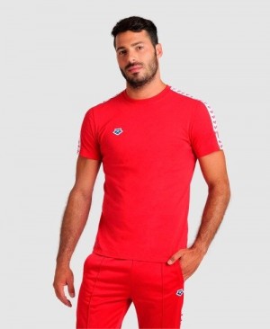 Pánské Kraťasy Arena Team Us T-shirt Červené Bílé Červené | 2809-VRGZC