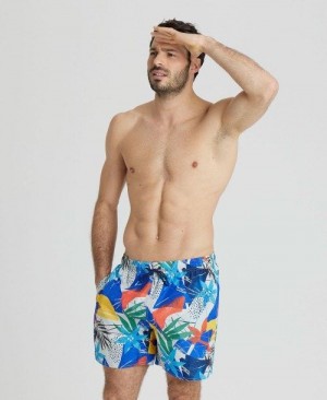 Pánské Spodní Prádlo Arena Allover Print Beach Boxer Viacfarebný | 9845-ZQRFY