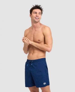 Pánské Spodní Prádlo Arena Icons Solid Boxer Tmavě Blankyt | 6537-YQCSA