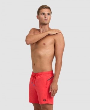 Pánské Spodní Prádlo Arena Pro Beach Boxer Červené Tmavě Olivy Zelené | 0931-BQERH