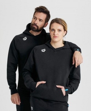 Pánské Svetry Arena Team Hooded Sweatshirt Panel Černé | 1346-AGONS
