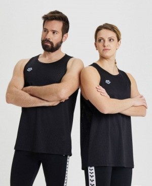 Pánské Top Arena Icons Mesh Tank Top Černé Černé | 4951-TJNYS